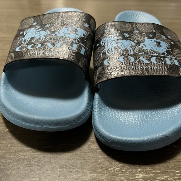 Coach Uli Sport Slide In Signature Canvas With Horse And Carriage - Picture 2 of 8